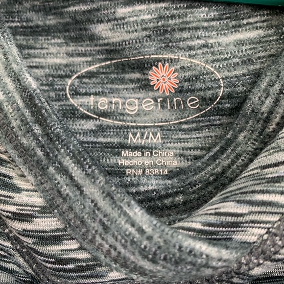 Tangerine Long Sleeve Hoodie Black And White - Picture 3 of 5